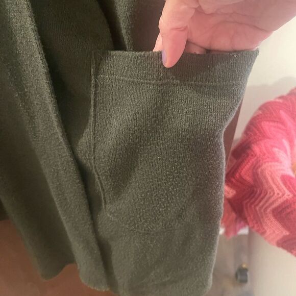 Lantern sleeve, open front cardigan - Picture 3 of 4